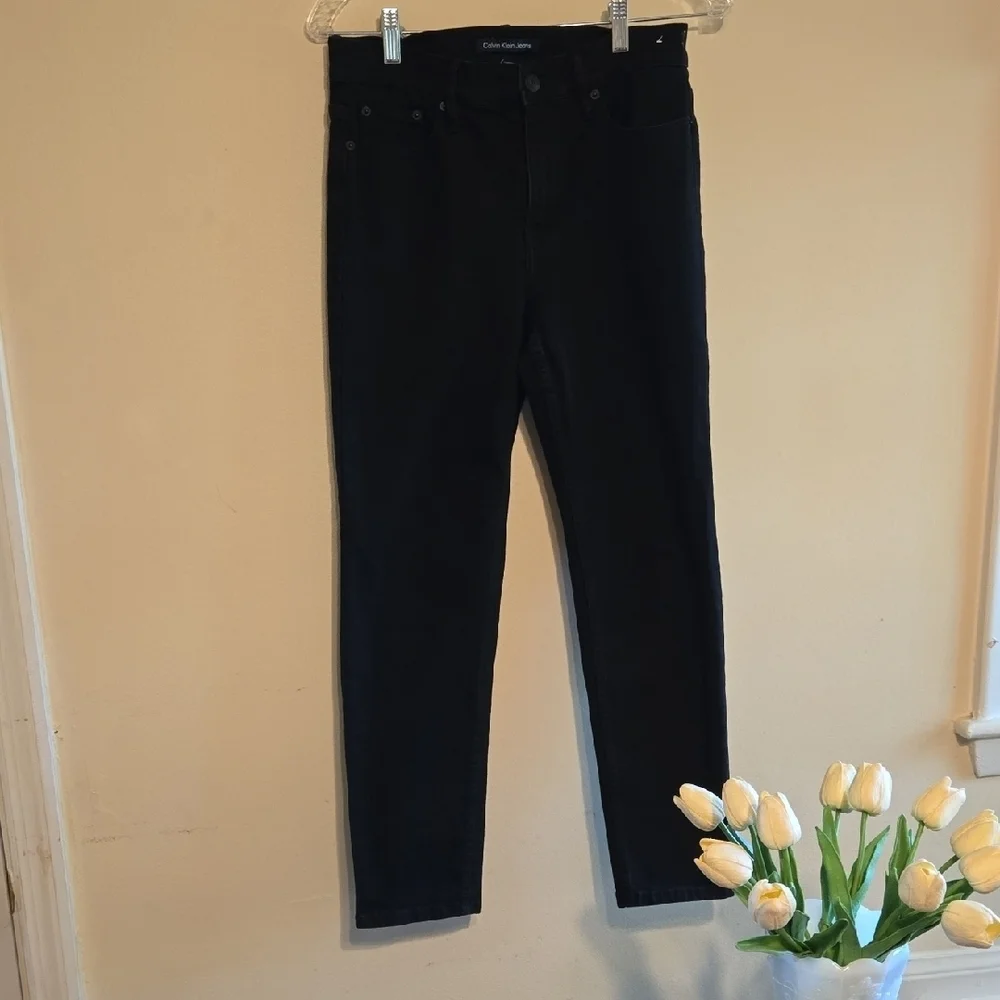 Calvin Klein Black Skinny Jeans Modern Fit 28x27